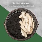 VonHaus Portable Outdoor Fire Pit with Mesh Guard