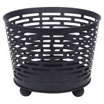 Black Metal Fire Bowl for Outdoor Gatherings