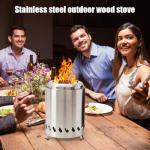 Portable Stainless Steel Tabletop Fire Pit