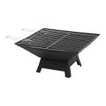 Taylor & Brown Square Outdoor Fire Pit and Grill
