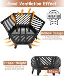 57cm Portable Outdoor Fire Pit with Travel Bag