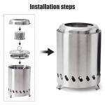 Portable Stainless Steel Tabletop Fire Pit