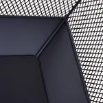 Outdoor Metal Fire Pit with Mesh Lid and Poker