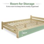 Nodax 4ft6 Solid Pine Double Bed Frame