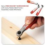 Nodax 4ft6 Solid Pine Double Bed Frame