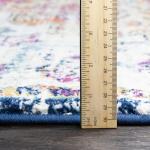 Orange and Navy Harput Area Rug, 5'3" x 7'3