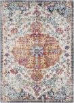 Orange and Navy Harput Area Rug, 5'3" x 7'3
