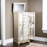 Hives and Honey Chelsea Jewelry Armoire, Taupe Mist