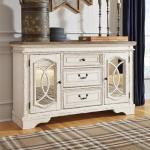 Ashley Realyn French Country Buffet, Chipped White