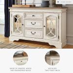 Ashley Realyn French Country Buffet, Chipped White