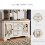 Ashley Realyn French Country Buffet, Chipped White