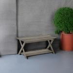 Modern Criss-Crossed Coffee Table in French Colors