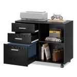 DEVAISE Mobile 3-Drawer Wood File Cabinet