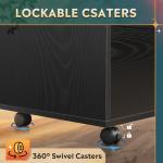 DEVAISE Mobile 3-Drawer Wood File Cabinet