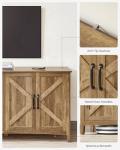 Adjustable Shelf Buffet Cabinet for Rustic Living Room