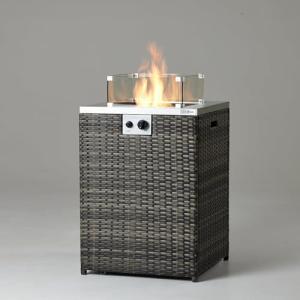 REALGLOW 13KW Patio Heater with Glass Rocks