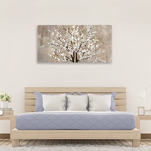 Plum Blossom Flower Canvas Wall Art 20" x 40