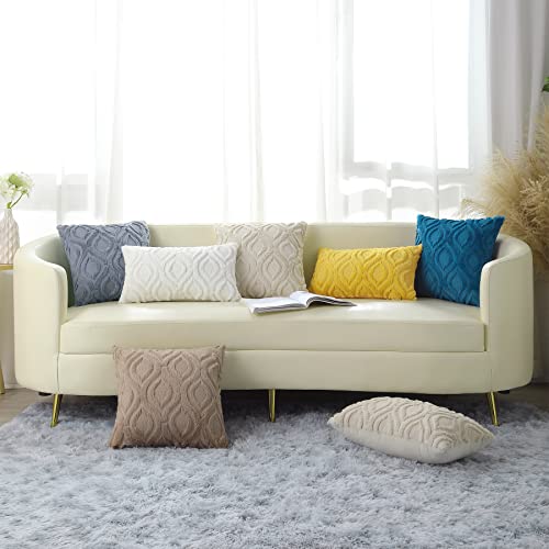 Decorative Faux Fur Cushion Covers - Set of 2