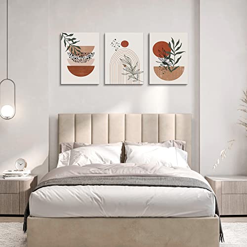 Set of 3 Boho Abstract Wall Art Prints