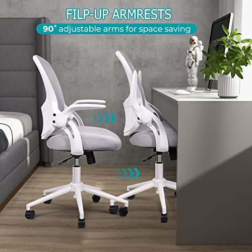 Ergonomic Mid-Back Mesh Office Chair, Gray