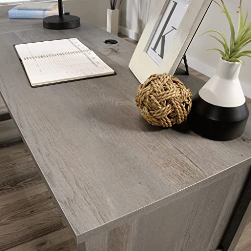 Sauder Mystic Oak L-Desk - Compact & Chic