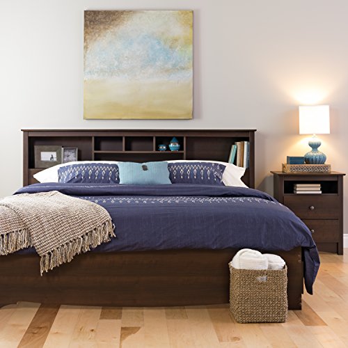 Edenvale Espresso Tall Nightstand with Cubbie