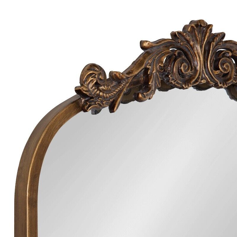 Gold Arch Mirror, Baroque Inspired Wall Decor