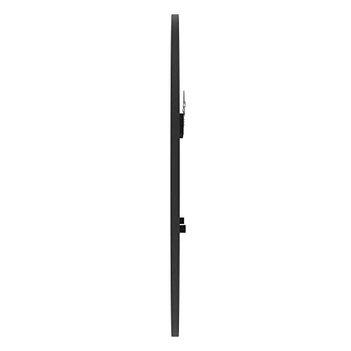 Modern Rubber Frame Wall Mirror - Black