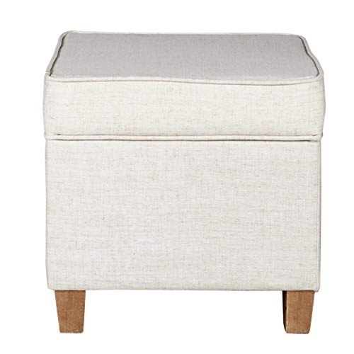 Square Storage Ottoman with Lift-Off Lid