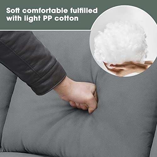 LZ L-Shape Sectional Sofa with Ottoman and Pillows