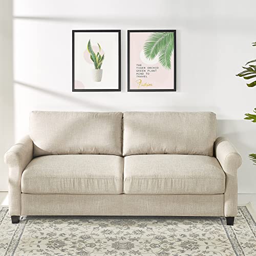ZINUS Josh Sofa Couch / Easy, Tool-Free Assembly, Beige