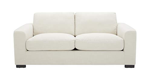 Stone & Beam Cream Loveseat Sofa, Extra-Deep, 75.6"W