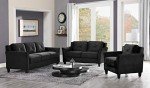 Harrington Armchair - Black, 35.4"W x 32"D x 32.7"H