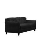 Lifestyle Solutions CCHRFKS3M26BKVA Harrington Sofa, Black