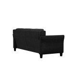 Lifestyle Solutions CCHRFKS3M26BKVA Harrington Sofa, Black