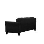Lifestyle Solutions CCHRFKS3M26BKVA Harrington Sofa, Black