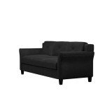 Lifestyle Solutions CCHRFKS3M26BKVA Harrington Sofa, Black