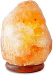 Himalayan Salt Lamp with Dimmer and Wood Base