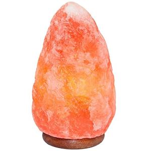Natural Himalayan Salt Lamp with Wooden Base