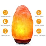 Natural Himalayan Salt Lamp with Wooden Base