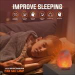 Natural Himalayan Salt Lamp with Wooden Base