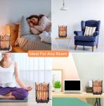 Black Metal Himalayan Salt Lamp with Dimmer