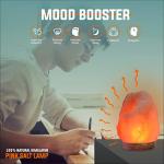 Natural Himalayan Salt Lamp with Wooden Base