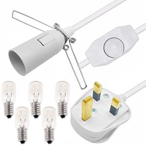 Salt Lamp Cord with Dimmer & 5 Bulbs