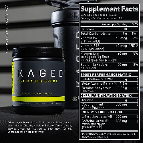 KAGED MUSCLE Pre-Kaged Pre-Workout 9.38 oz