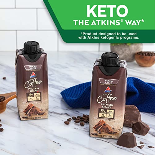 Atkins Mocha Latte Protein Shake - 15 Pack