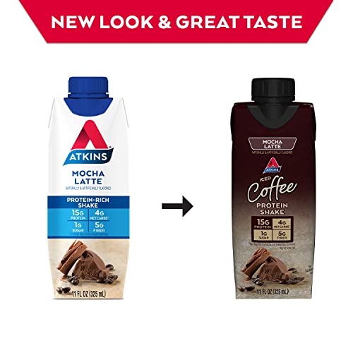 Atkins Mocha Latte Protein Shake - 15 Pack
