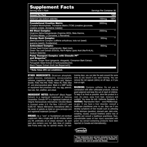 Animal Pump Preworkout for Energy & Focus