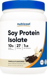 Nutricost Soy Protein Isolate - Vanilla 1 LB