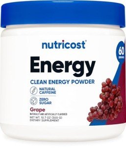 Nutricost Grape Energy Drink Powder - 60 Servings